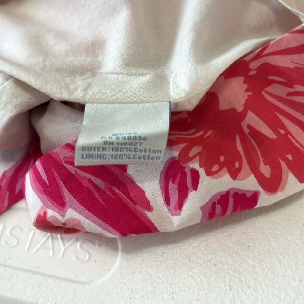 Boden Floral Sleeveless V Neck Dress Lined Cotton Sz 10 L - Picture 10 of 12